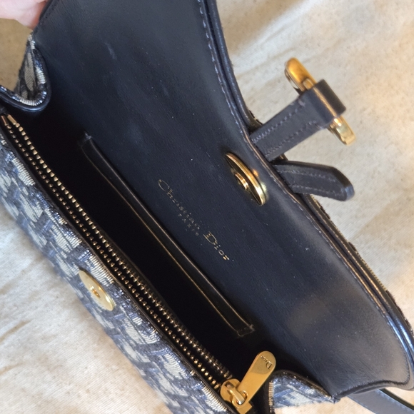 Dior Saddle Belt Pouch Blue Dior Oblique Jacquard - Picture 11 of 12